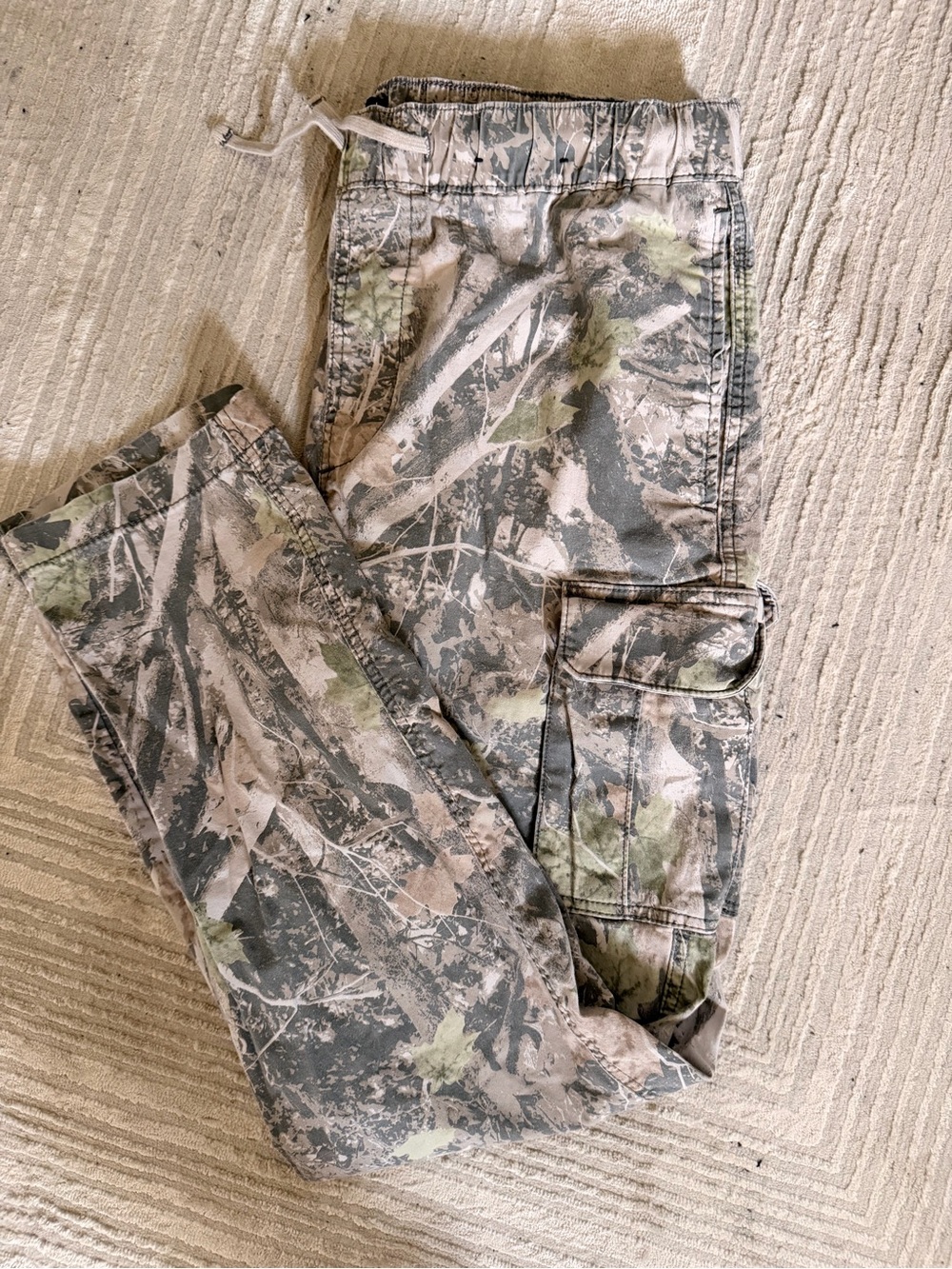 Hollister Slim Cargo Flex Pant Open Hem Men’s Large Camo Pant